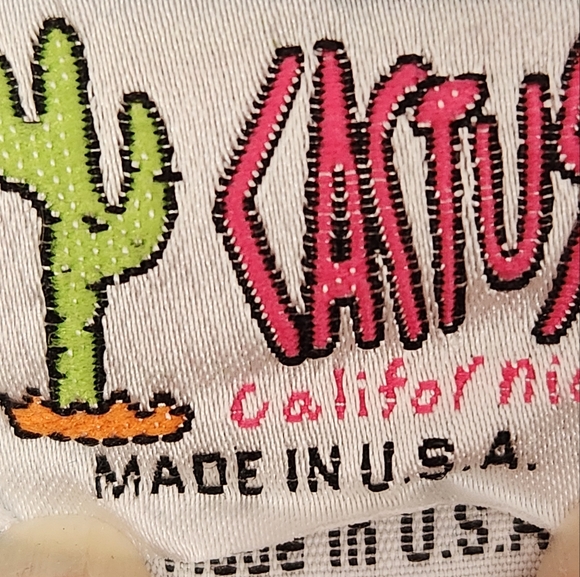 Vintage Cactus Denim Crystal Embellished Blazer Small - Picture 8 of 10